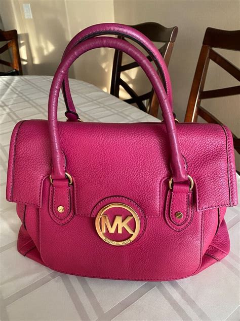 soft pink michael kors tote on bed|Michael Kors purses hot pink.